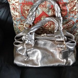 Coach Parker Kisslock Bag in Rose Gold